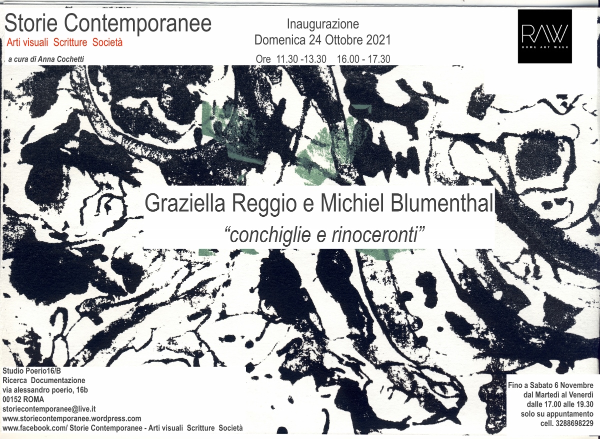 Graziella Reggio / Michiel Blumenthal – conchiglie e rinoceronti